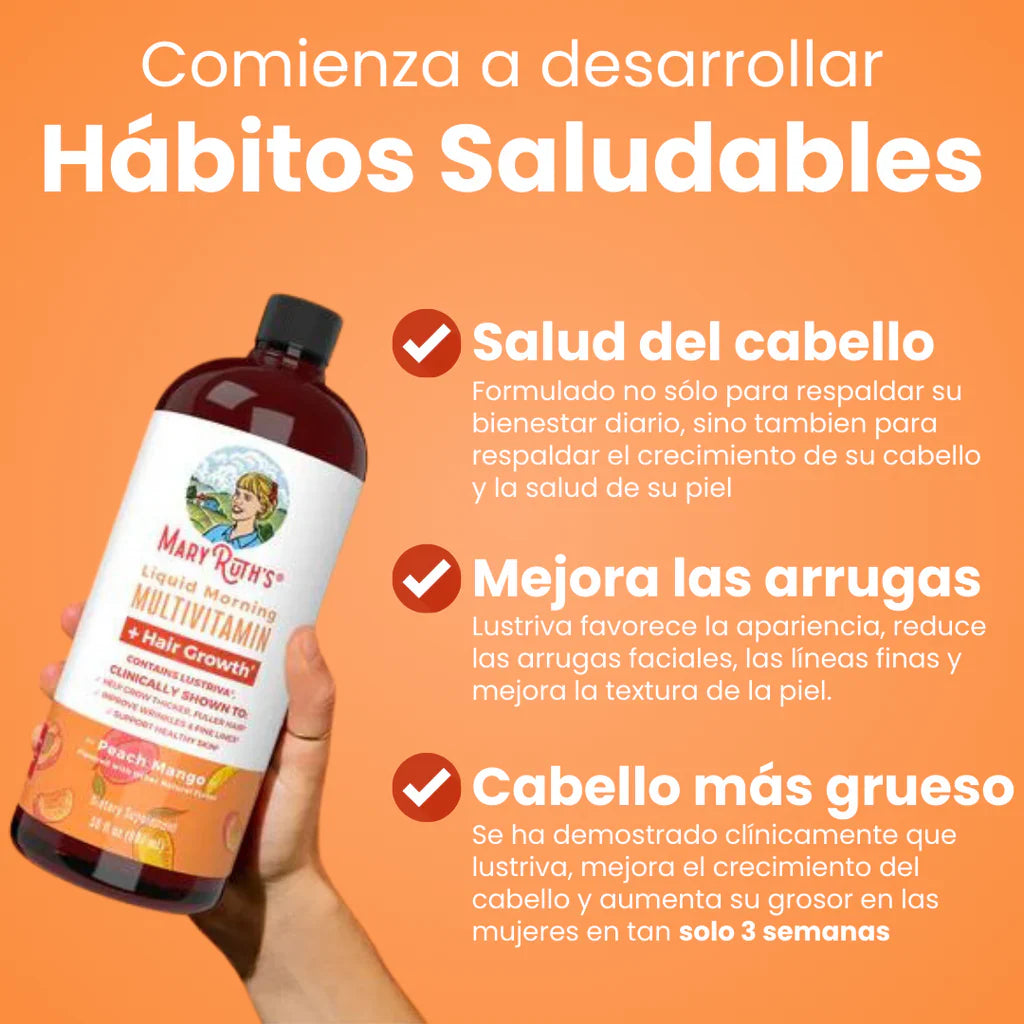 Botella de Multivitamínico y Multimineral Líquido MaryRuth's (887 mL)