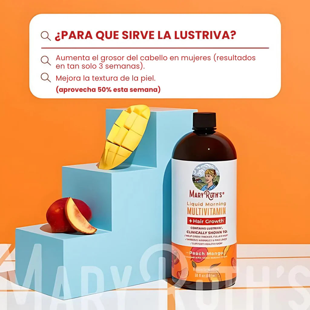 Botella de Multivitamínico y Multimineral Líquido MaryRuth's (887 mL)